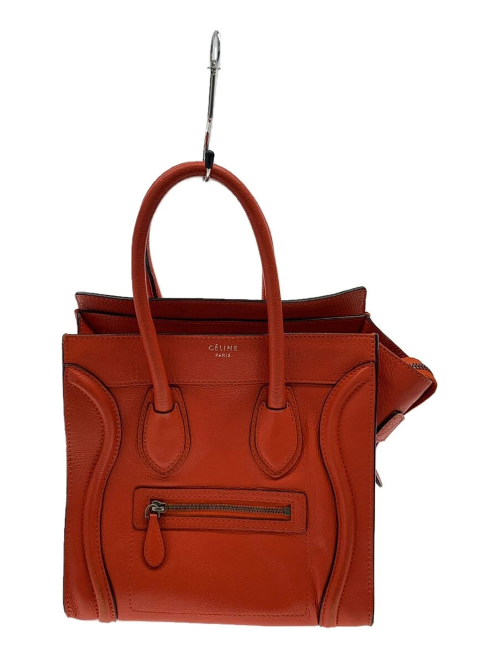 Celine Luggage Shopper Phoebe Handbag Leather Orange